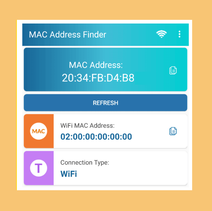 what is my mac address android