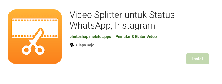 Aplikasi Video Splitter Status WA