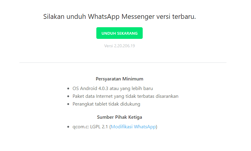 Aplikasi WA Situs Resmi