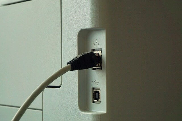 Cek Kabel USB di Printer