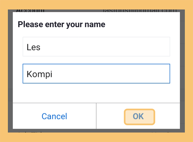 Contoh Ganti Nama Profil di Zoom Android