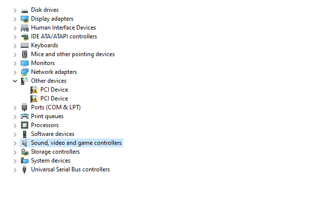 Contoh Driver Speaker di Device Manager