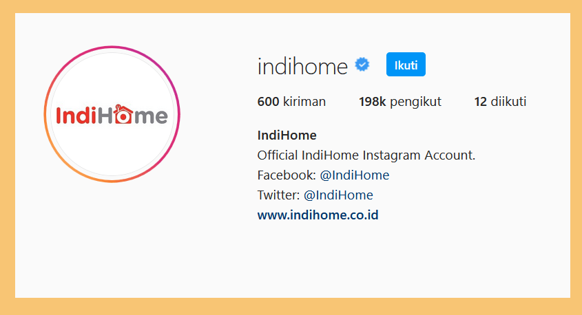 Indihome sosmed