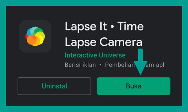 Pasang Aplikasi Lapse It di Android