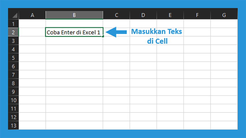 Masukkan Teks di Dokumen Excel