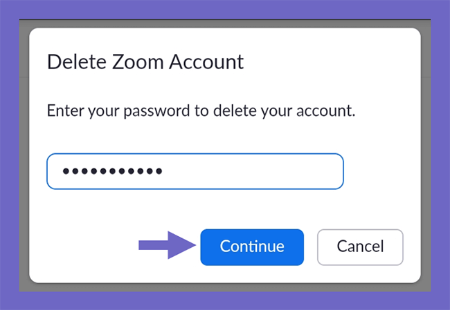 Contoh Hapus Akun Zoom di Android