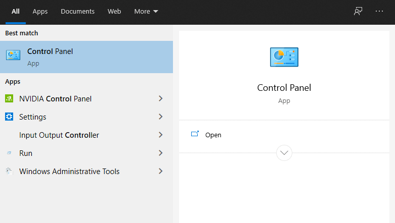 Buka Control Panel di Windows
