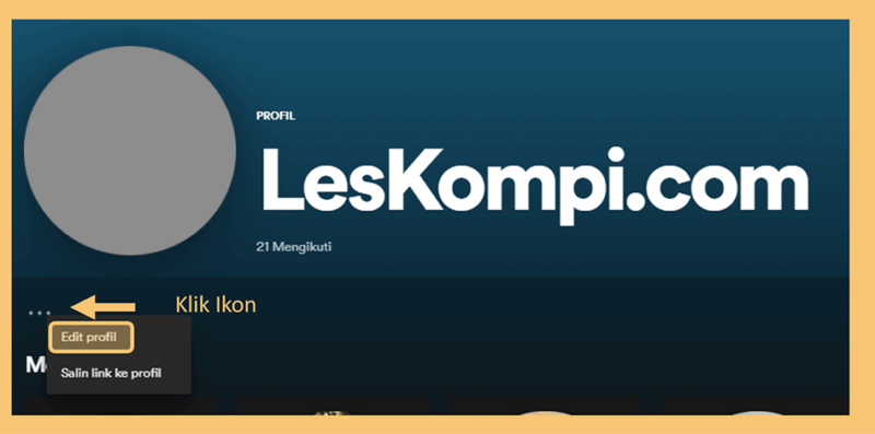 Edit Nama Profil Spotify