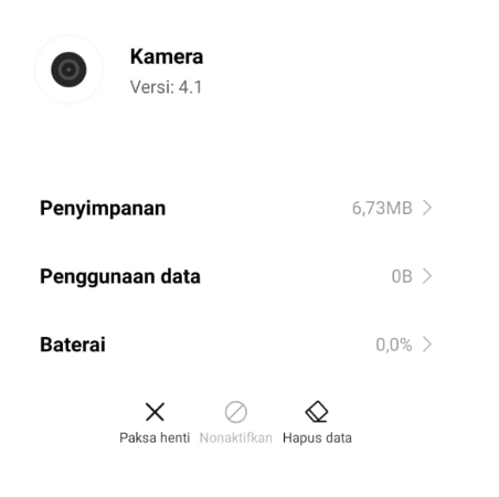 Opsi Hapus Data Kamera Xiaomi