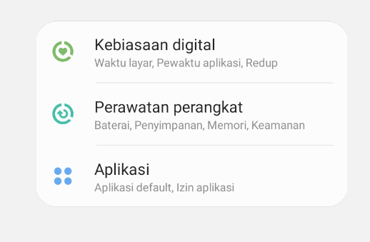 Opsi Optimalisasi Perangkat HP Samsung