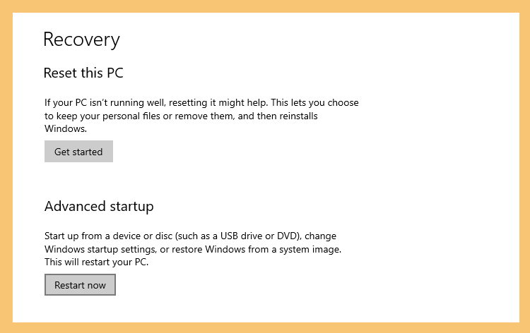Menu Recovery Startup Windows 10 - Cara Masuk Safe Mode Windows 10