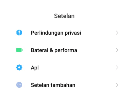 Opsi Setelan Android