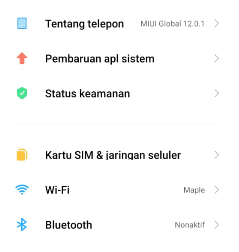 Pengaturan Setelan Android