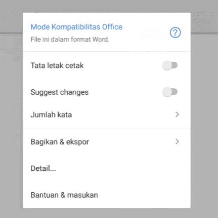 Pengaturan Mode Kompabilitas Office