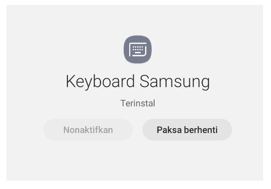 Force Stop Keyboard HP Samsung