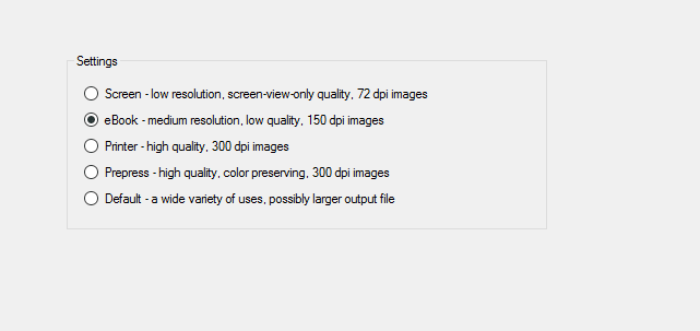 Setting Kompres di PDF