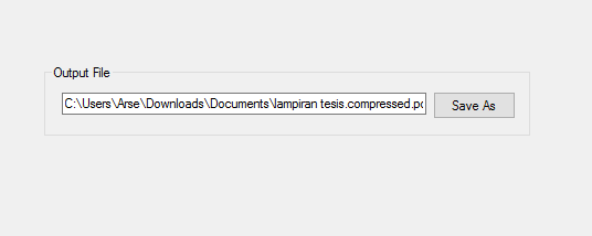 Setting Output PDF
