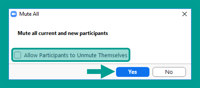 Pengaturan Unmute di Zoom PC