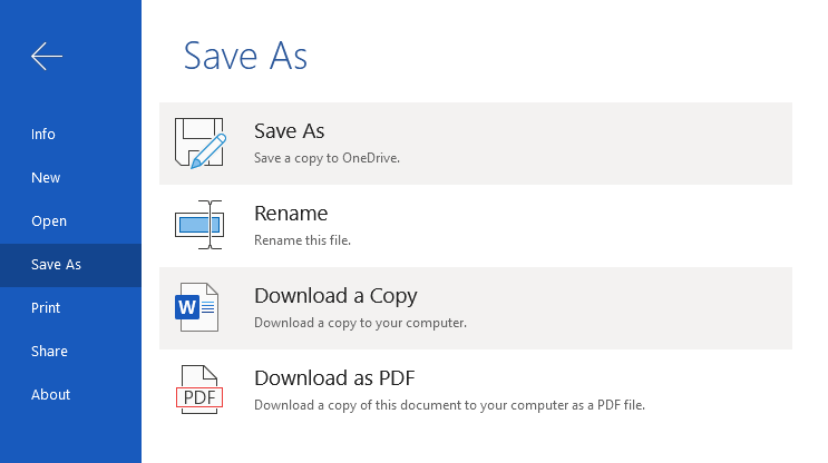Save Dokumen Word via Cloud