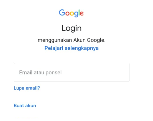 Tambah Akun Google Baru