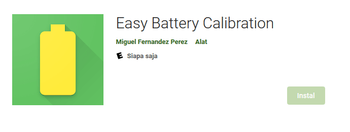 Aplikasi Easy Battery Calibration
