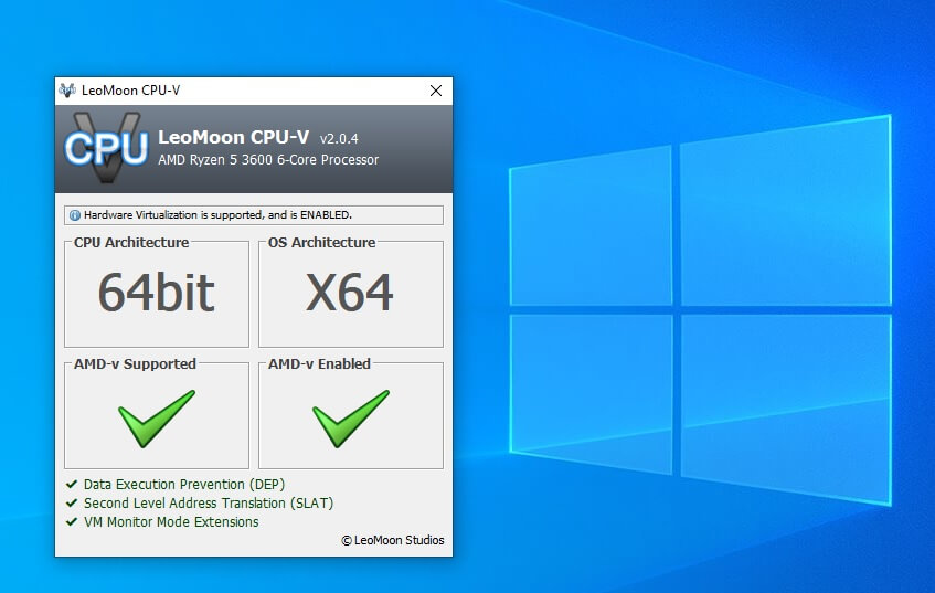 Contoh Leomoon CPU di Windows
