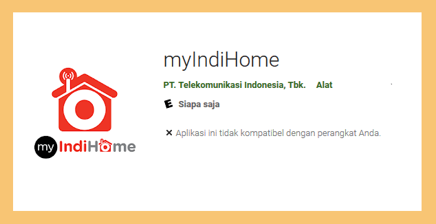 Aplikasi IndiHome di Google Playstore