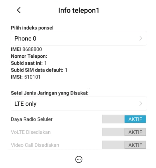 Mengatur LTE di HP Melalui Kode USSD