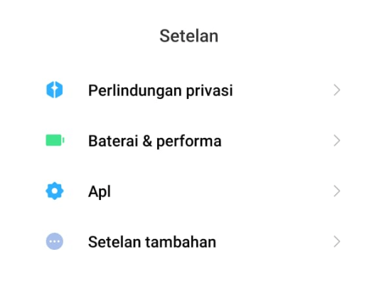 Buka Menu Apl