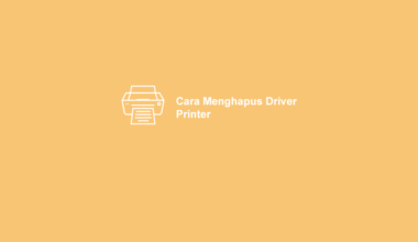 Cara Hapus Driver Printer