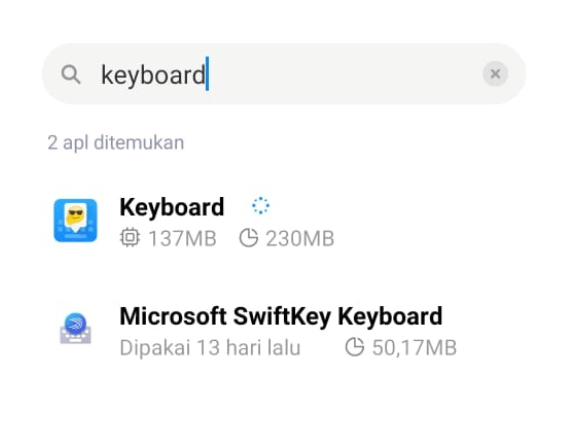 Buka Aplikasi Keyboard HP