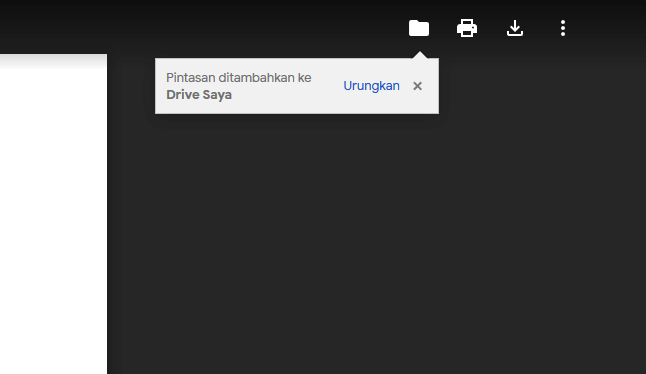Contoh File Berhasil Ditambah ke Drive