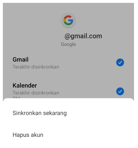 Contoh Hapus Akun Email Aktif