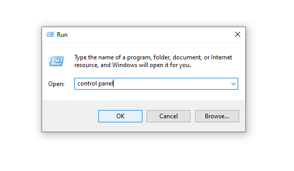 Control Panel di Windows