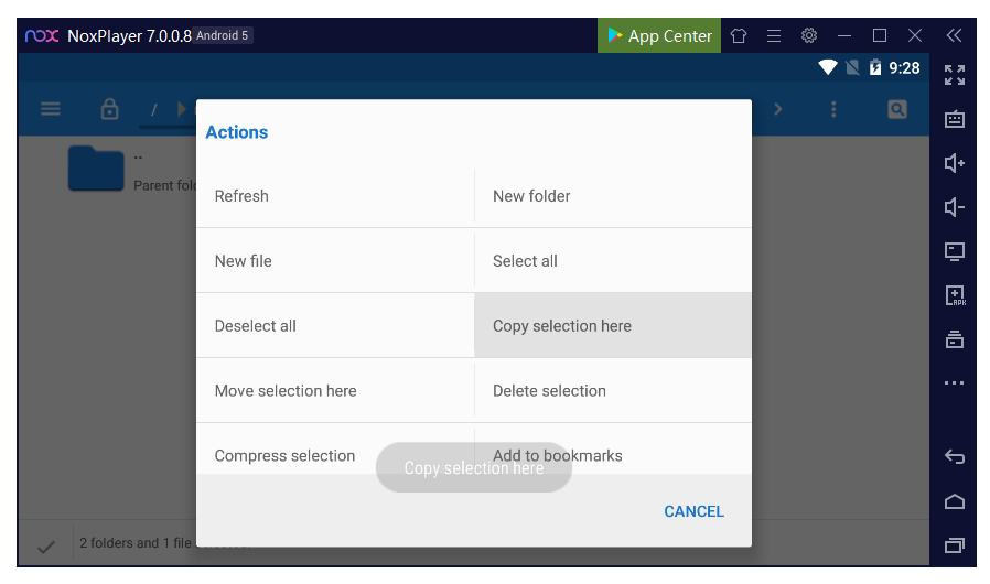 Lakukan Copy Selection