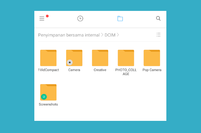 Folder DCIM di HP Android