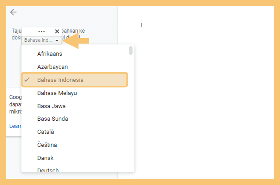 Ganti Suara ke Bahasa Indonesia