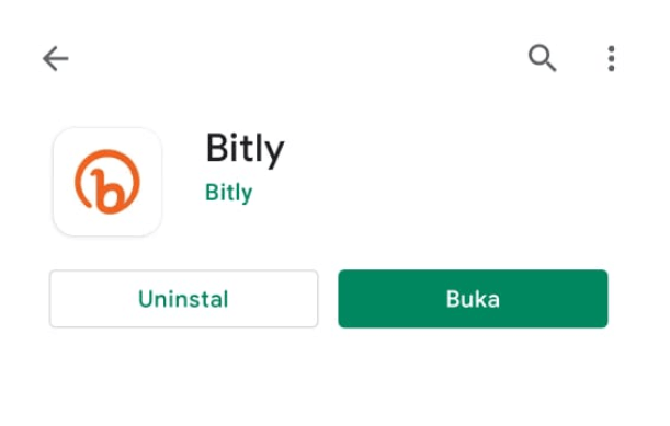 Aplikasi Bitly di Google Playstore