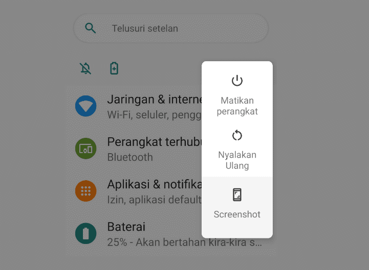 Melakukan Restart Sistem Android