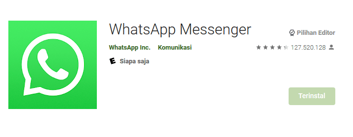 Pasang Ulang Aplikasi WA
