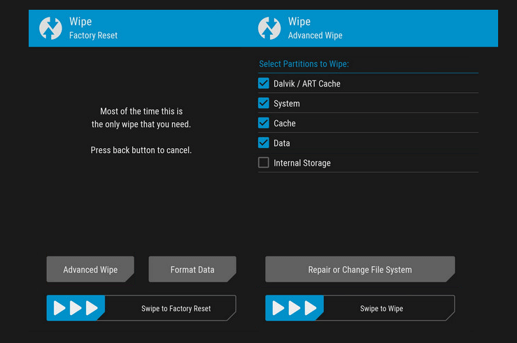 Hapus Cache Recovery Android