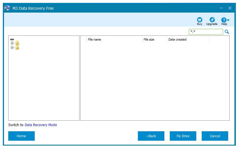 Menu Fix dan Convert Drive RAW