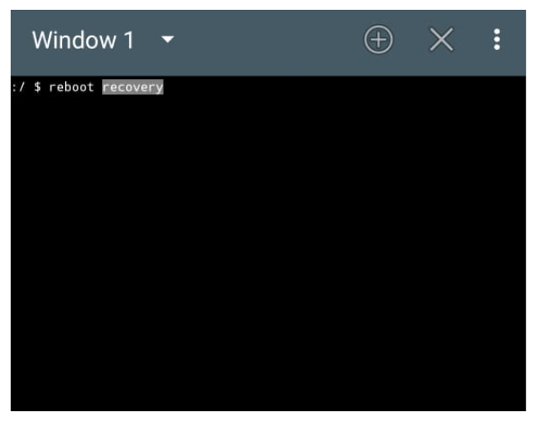 Perintah Reboot Recovery Terminal Emulator