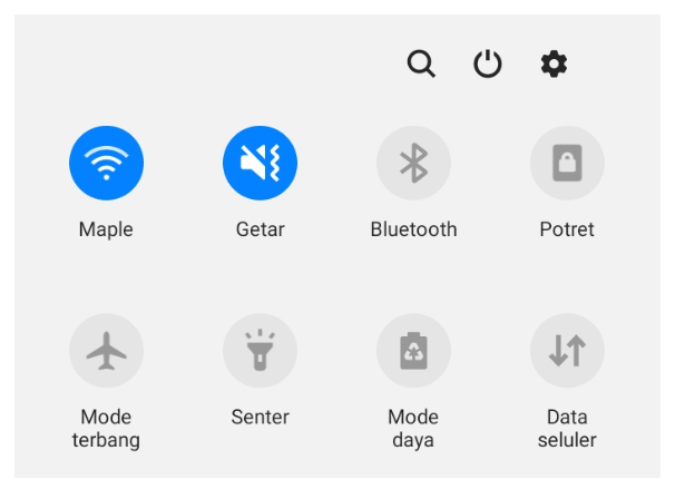 Membuka Kembali Menu Setelan