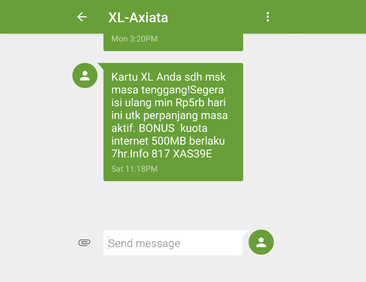 Cek Masa Aktif Kartu