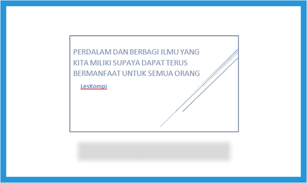 Contoh Efek Shadow Text Box