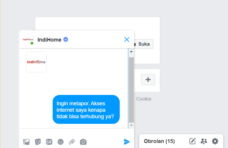 Pesan Komplain ke IndiHome