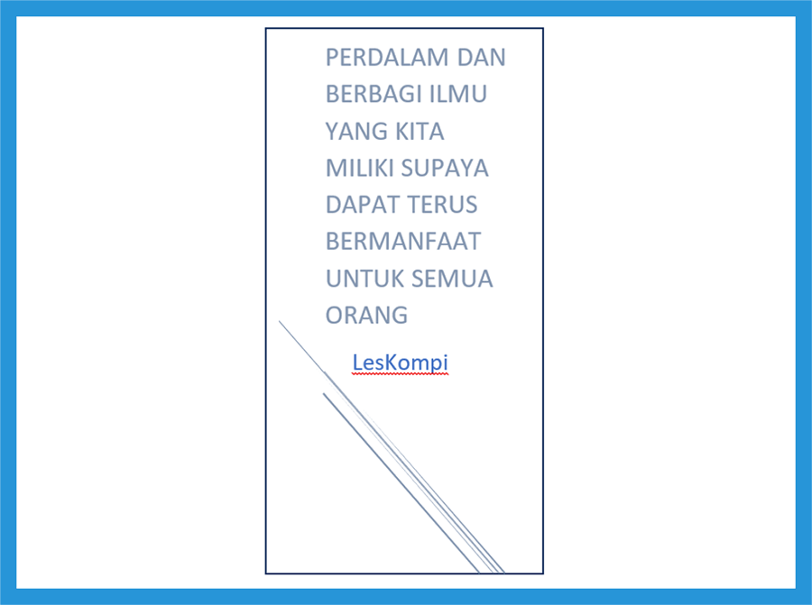 Contoh Text Box Vertikal