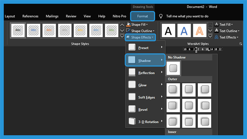 Membuat Efek di Text Box