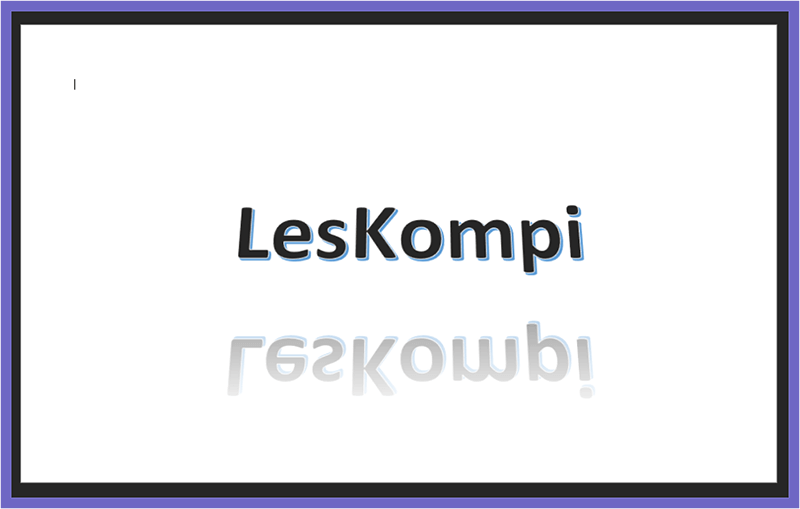Menambahkan Efek Teks di Word Art